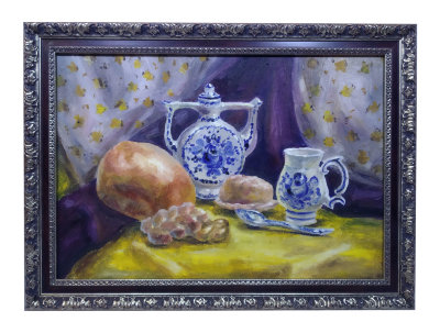 Картина маслом Натюрморт с хлебом