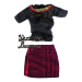 Одежда для Барби блузка и юбка Модная клетка